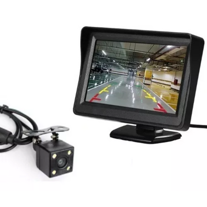 Cámara con Monitor LCD para Auto 4.3” – Mayor Seguridad y Visibilidad al Conducir