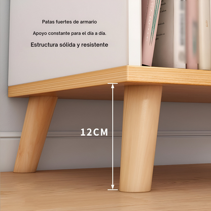 🌙 Velador Mesita de Noche Moderna – Diseño Minimalista con Amplio Almacenamiento