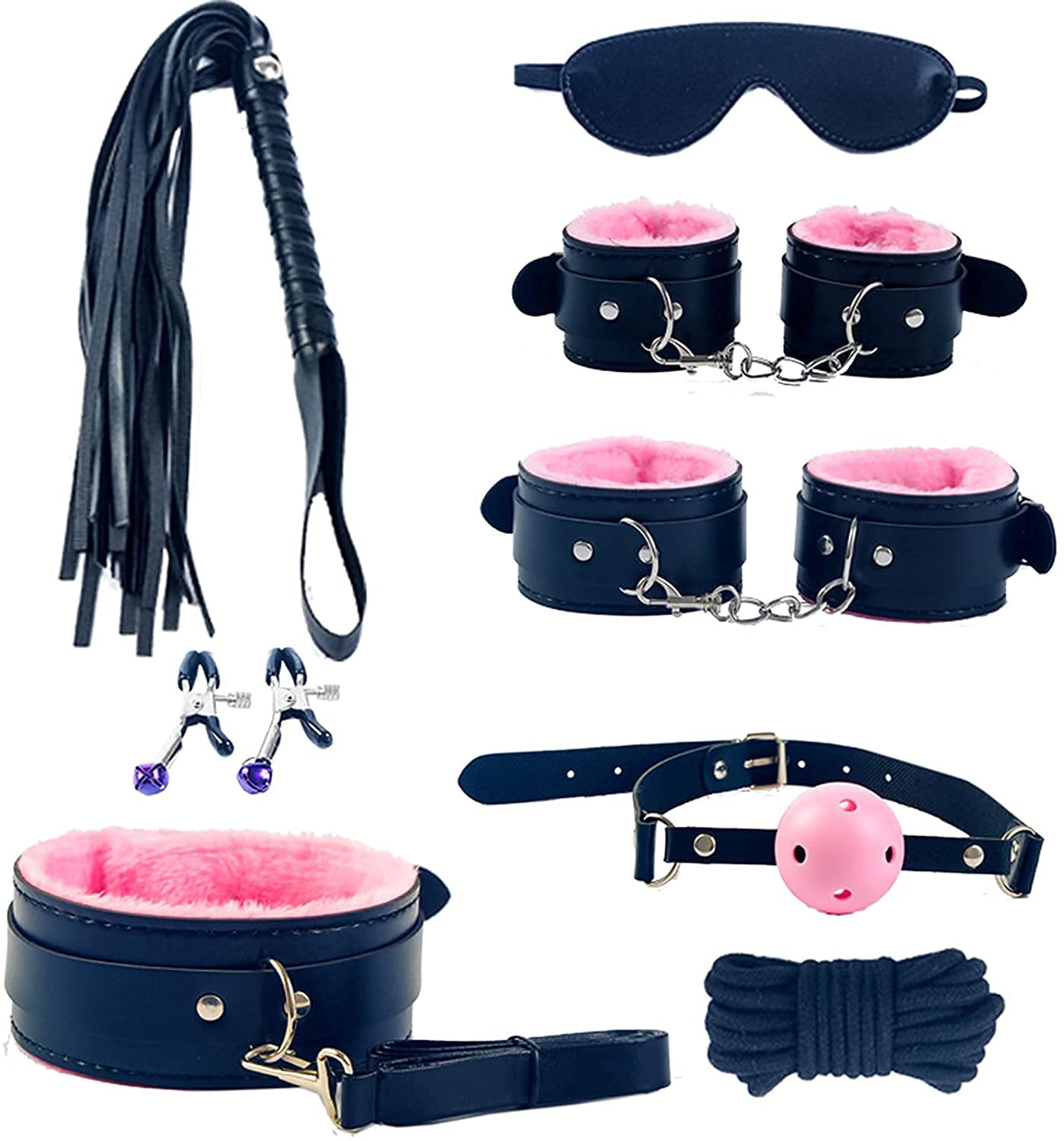 Kit BDSM de Sumisión 8 Piezas – Explora el Placer y la Pasión