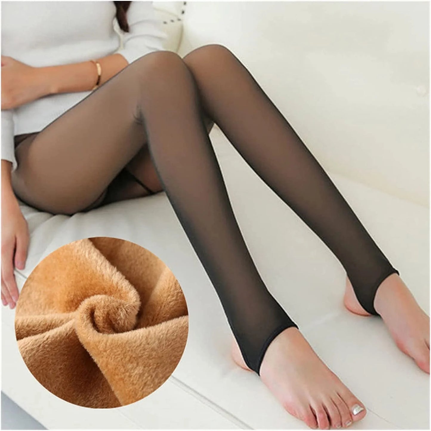 Calza Panty Polar Efecto Piel – Elegancia, Abrigo y Comodidad en un Solo Producto