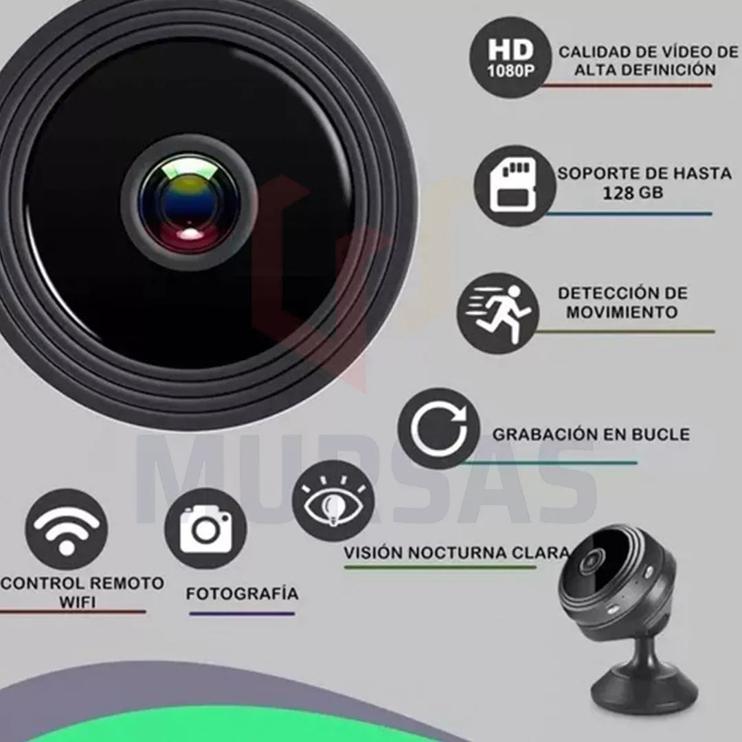 Mini Camara Discreta Espia Vigilancia Cubo Wifi Seguridad