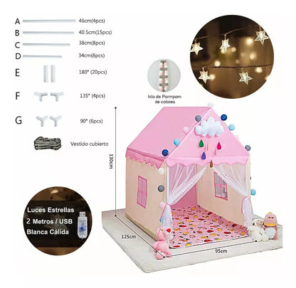 🏕️✨ Carpa Infantil 95x125x135 cm – Diversión y Aventura en un Espacio Propio