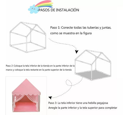 🏕️✨ Carpa Infantil 95x125x135 cm – Diversión y Aventura en un Espacio Propio