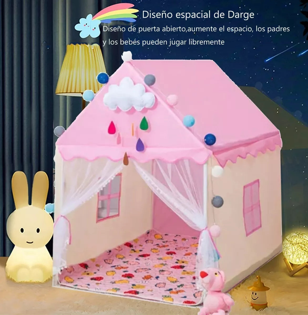 🏕️✨ Carpa Infantil 95x125x135 cm – Diversión y Aventura en un Espacio Propio