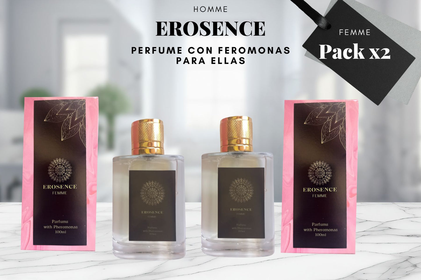 ✨ Pack x2 Perfume Feromonas (Ellas) FEMME