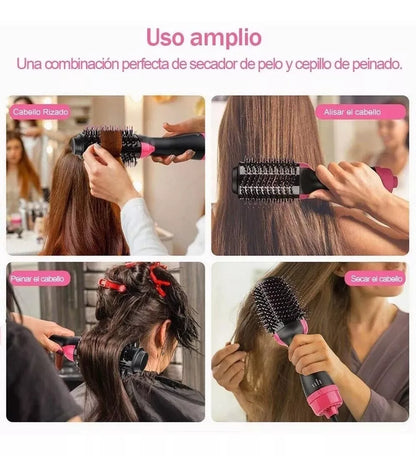 💁‍♀️🔥 Cepillo Peine Secador Voluminizador 3 en 1 – Peina, Seca y Da Volumen en Minutos