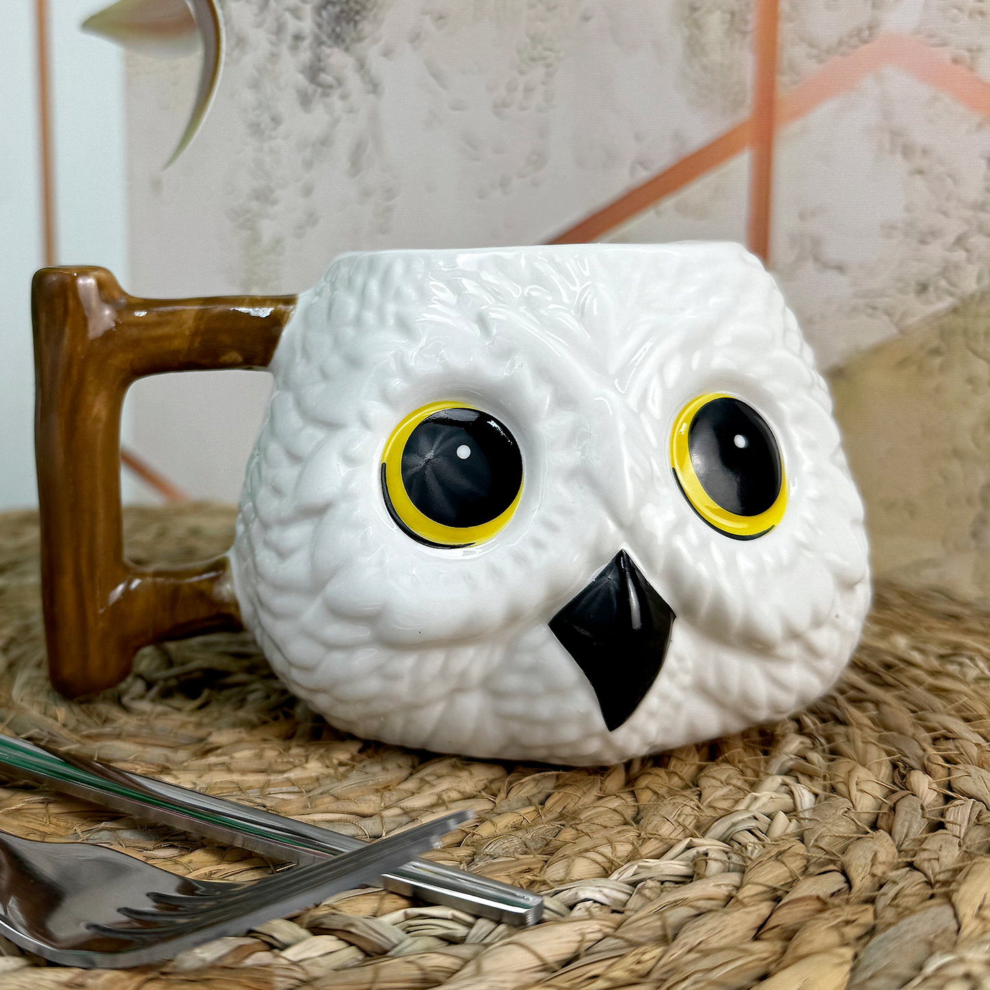 ☕ Taza Mug de Cerámica con Diseño Lechuza Hedwig – Para Fans del Café, Té y Series 🎬✨