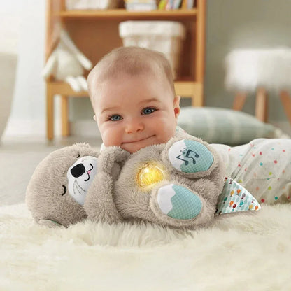 🦦✨ Nutria de Peluche Calmante – Dulces Sueños para tu Bebé